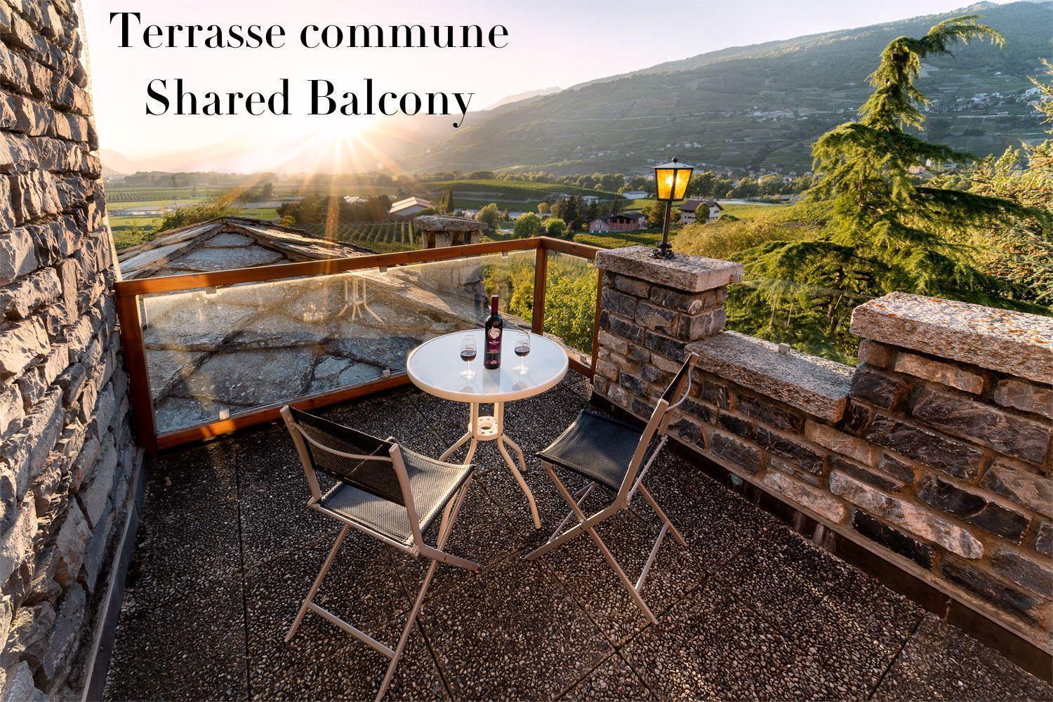 Castel De Daval Bed & Breakfast Sierre Dış mekan fotoğraf